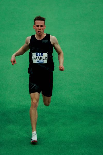 Niklas Haaker (LG Neustadt Nord) am 28.02.2026 bei den Deutschen Hallen Meisterschaften in der Helmut-Körnig-Halle in Dortmund