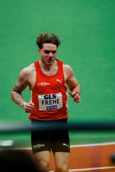 Jan Eric Frehe (LG Brillux Münster) am 28.02.2026 bei den Deutschen Hallen Meisterschaften in der Helmut-Körnig-Halle in Dortmund