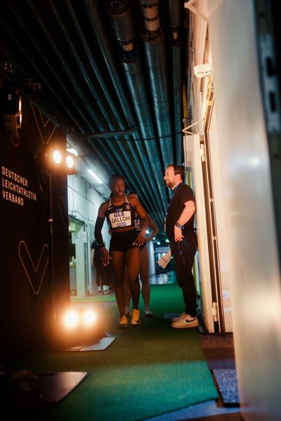 Hawa Jalloh (MTG Mannheim) am 28.02.2026 bei den Deutschen Hallen Meisterschaften in der Helmut-Körnig-Halle in Dortmund