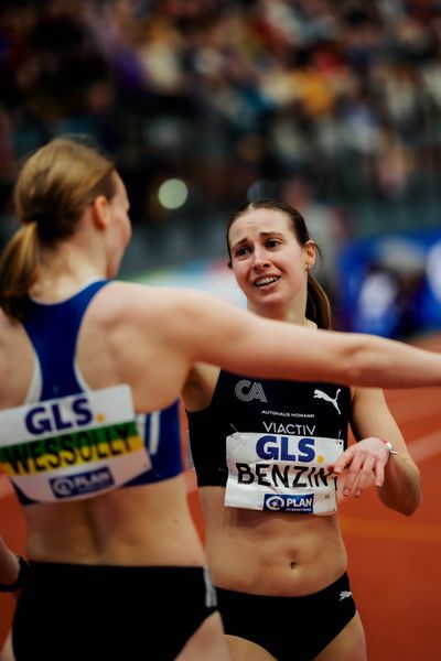 Lea Sophie Benzin (Cologne Athletics) am 01.03.2026 bei den Deutschen Hallen Meisterschaften in der Helmut-Körnig-Halle in Dortmund