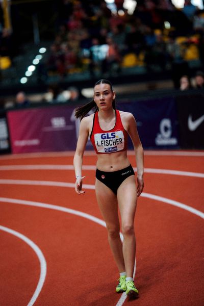 Luna Fischer (VfL Eintracht Hannover) am 01.03.2026 bei den Deutschen Hallen Meisterschaften in der Helmut-Körnig-Halle in Dortmund