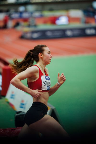Jana Schlüsche (VfL Eintracht Hannover) am 01.03.2026 bei den Deutschen Hallen Meisterschaften in der Helmut-Körnig-Halle in Dortmund