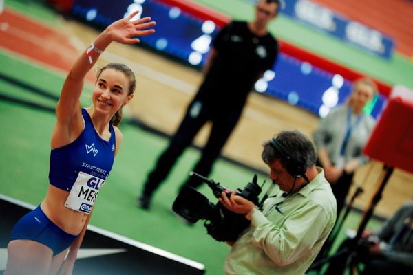 am 01.03.2026 bei den Deutschen Hallen Meisterschaften in der Helmut-Körnig-Halle in Dortmund