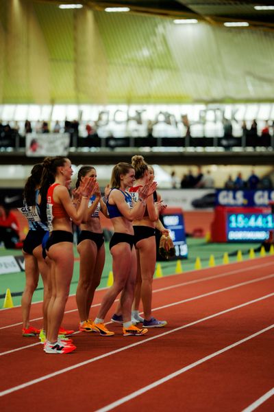 Tanja Spill (TSV Bayer Dormagen) am 01.03.2026 bei den Deutschen Hallen Meisterschaften in der Helmut-Körnig-Halle in Dortmund