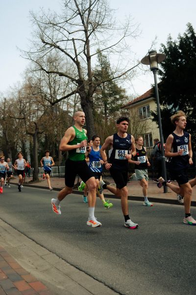 Steffen Hannich (VfL Wolfsburg), Peter Boysen (TSV Bienenbüttel) am 08.03.2026 bei den Deutschen Meisterschaften 10 km Straße in Uelzen
