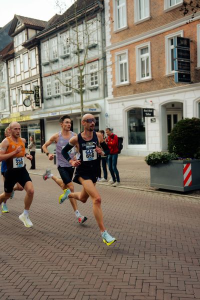 Florian Bremm (Franconia Athletics), Hendrik Pfeiffer (Düsseldorf Athletics) am 08.03.2026 bei den Deutschen Meisterschaften 10 km Straße in Uelzen