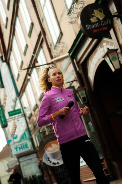 Esther Pfeiffer (Düsseldorf Athletics) am 08.03.2026 bei den Deutschen Meisterschaften 10 km Straße in Uelzen