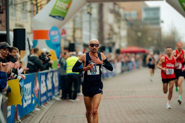 Hendrik Pfeiffer (Düsseldorf Athletics) am 08.03.2026 bei den Deutschen Meisterschaften 10 km Straße in Uelzen