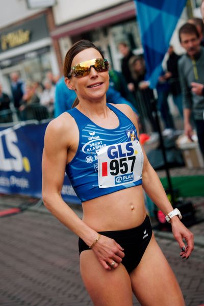 Sabrina Mockenhaupt-Gregor (Tomerdinger LV) am 08.03.2026 bei den Deutschen Meisterschaften 10 km Straße in Uelzen