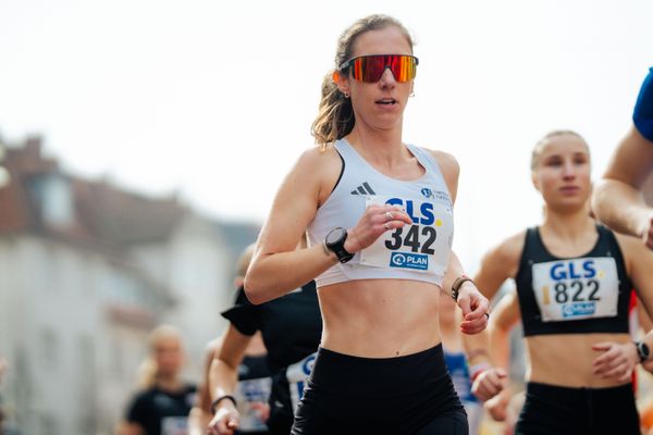 Julia Ruge (Hamburg Running) am 08.03.2026 bei den Deutschen Meisterschaften 10 km Straße in Uelzen