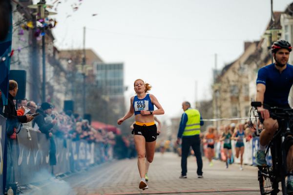 Eva Dieterich (LAV Stadtwerke Tübingen) am 08.03.2026 bei den Deutschen Meisterschaften 10 km Straße in Uelzen