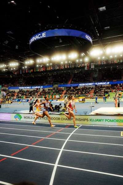 Bailey Lear (United States), Paula Sevilla (Spain), Natalia Bukowiecka (Poland) on 20.03.2026 at the World Athletics Indoor Championships 2026 in Torun