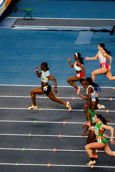 Julien Alfred (Saint Lucia) on 21.03.2026 at the World Athletics Indoor Championships 2026 in Torun