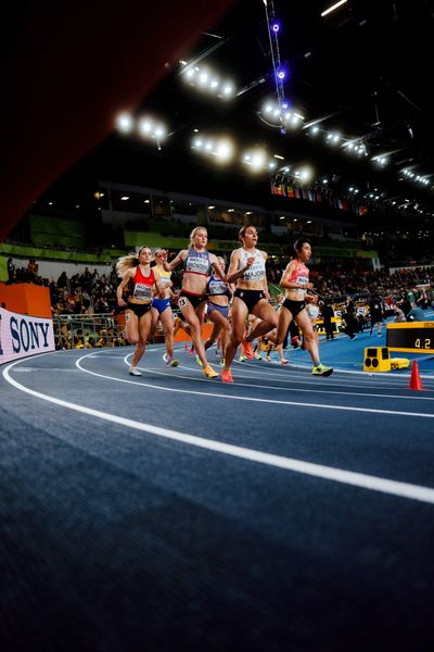 Şilan Ayyildiz (Türkiye), Katie Snowden (Great Britain & N.I.), Micol Majori (Italy) on 21.03.2026 at the World Athletics Indoor Championships 2026 in Torun