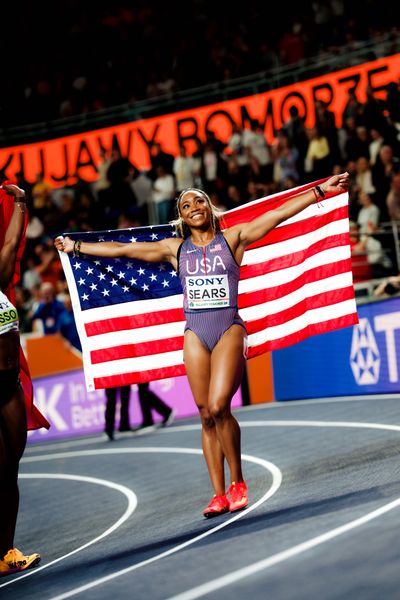 Jacious Sears (United States) on 21.03.2026 at the World Athletics Indoor Championships 2026 in Torun